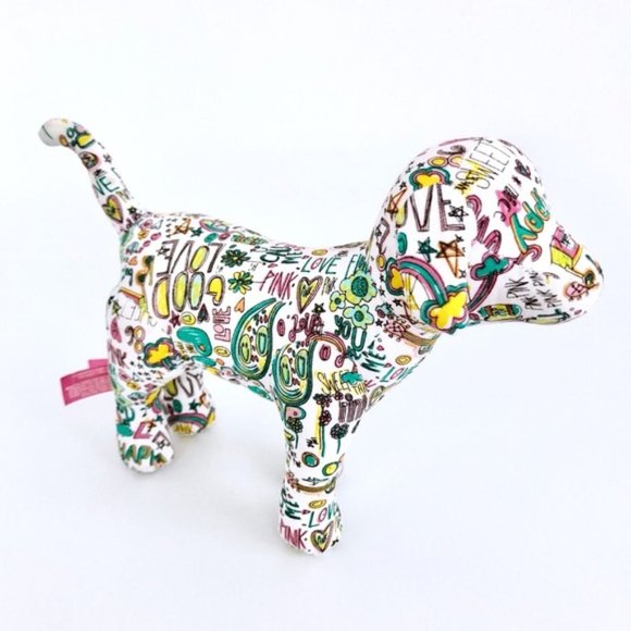 PINK Victoria's Secret Other - ⚡️ Victoria Secret Graffiti Rare Plush Dog & FREE